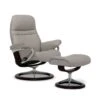 Stressless® Sunrise Recliner & Ottoman With Signature Base - Silver Grey 2 Stressless® Sunrise Recliner & Ottoman With Signature Base - Silver Grey -Quality Furniture Store 2gFxI2xn2Gmybw2DT0Xzn9LpAtxm1K8xQWO6uUWMkO8