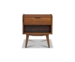Bolig Nightstand - Light Walnut Stain