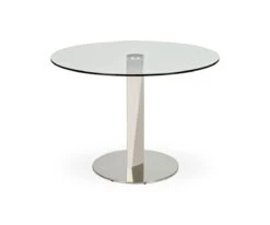 Vispa Round Dining Table -Quality Furniture Store C07 1137A 42RND SS 02