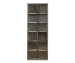 Gammel High Bookcase With Glass Doors