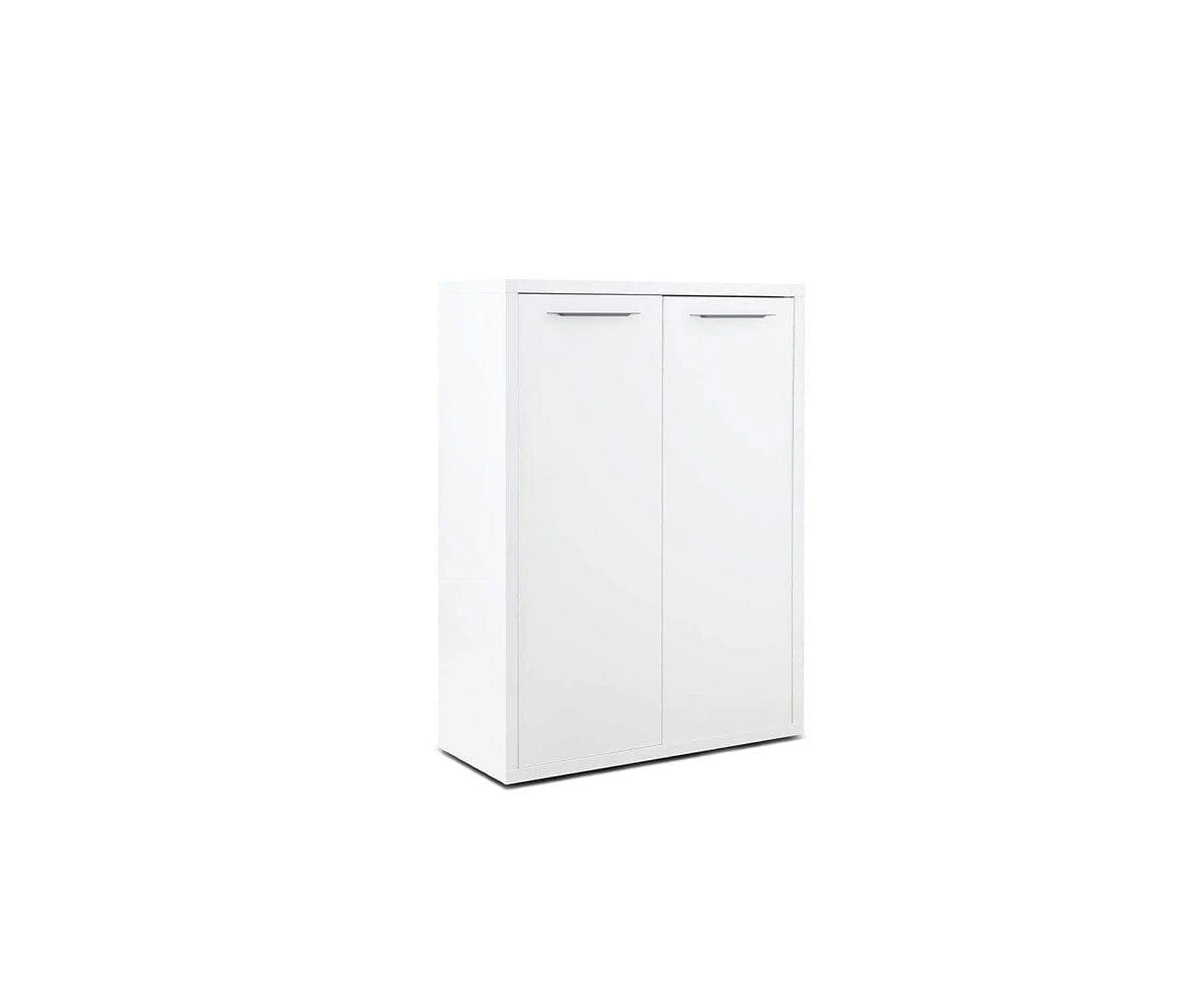 Gammel Low Bookcase With Doors - White 5 Gammel Low Bookcase With Doors - White - Image 3