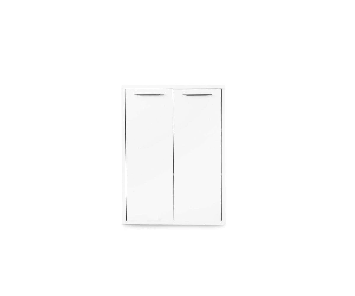 Gammel Low Bookcase With Doors - White 3 Gammel Low Bookcase With Doors - White
