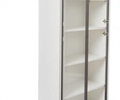 Gammel High Bookcase With Glass Doors - White 9 Gammel High Bookcase With Glass Doors - White -Quality Furniture Store C11 4801 WH 005 890f1e92 2c2d 4e1f 83ca d4d1812c38bf