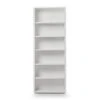 Gammel High Bookcase - White 1 Gammel High Bookcase - White -Quality Furniture Store C11 4801 WH 006 upd