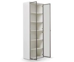 Gammel High Bookcase With Glass Doors - White 8 Gammel High Bookcase With Glass Doors - White -Quality Furniture Store C11 4801 WH 03