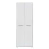 Gammel High Bookcase With Doors - White 1 Gammel High Bookcase With Doors - White -Quality Furniture Store C11 4801 WH 01