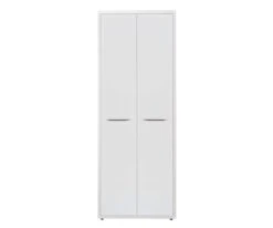 Gammel High Bookcase With Doors - White