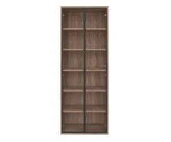 Arren High Bookcase With Glass Doors