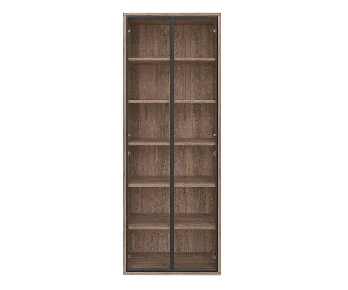 Arren High Bookcase With Glass Doors 3 Arren High Bookcase With Glass Doors