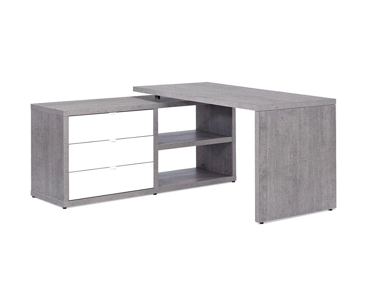 Sten 60" Desk With Storage Return 3 Sten 60" Desk With Storage Return