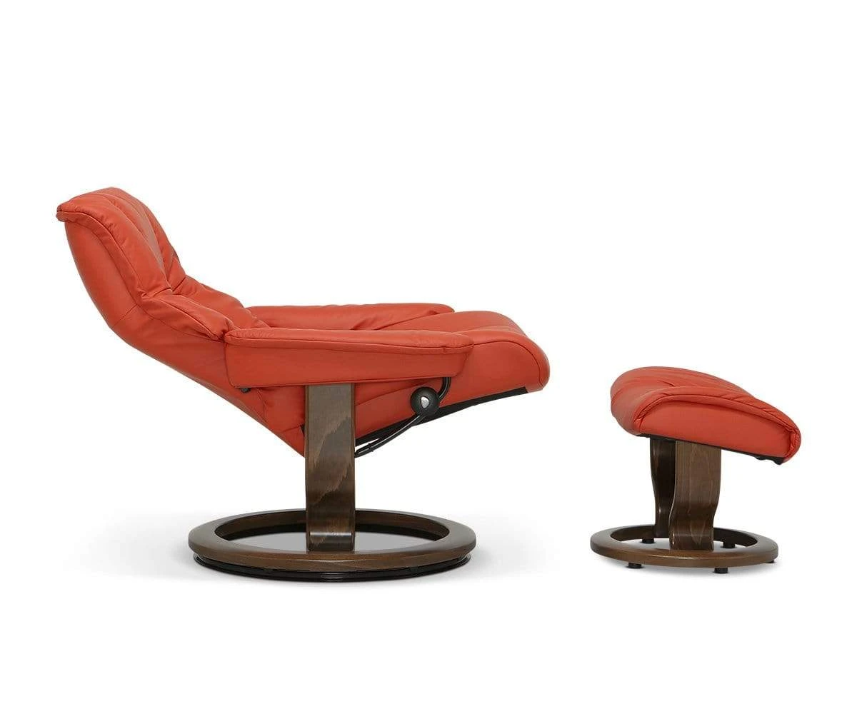 Stressless® Mayfair Recliner & Ottoman With Classic Base 7 Stressless® Mayfair Recliner & Ottoman With Classic Base - Image 5