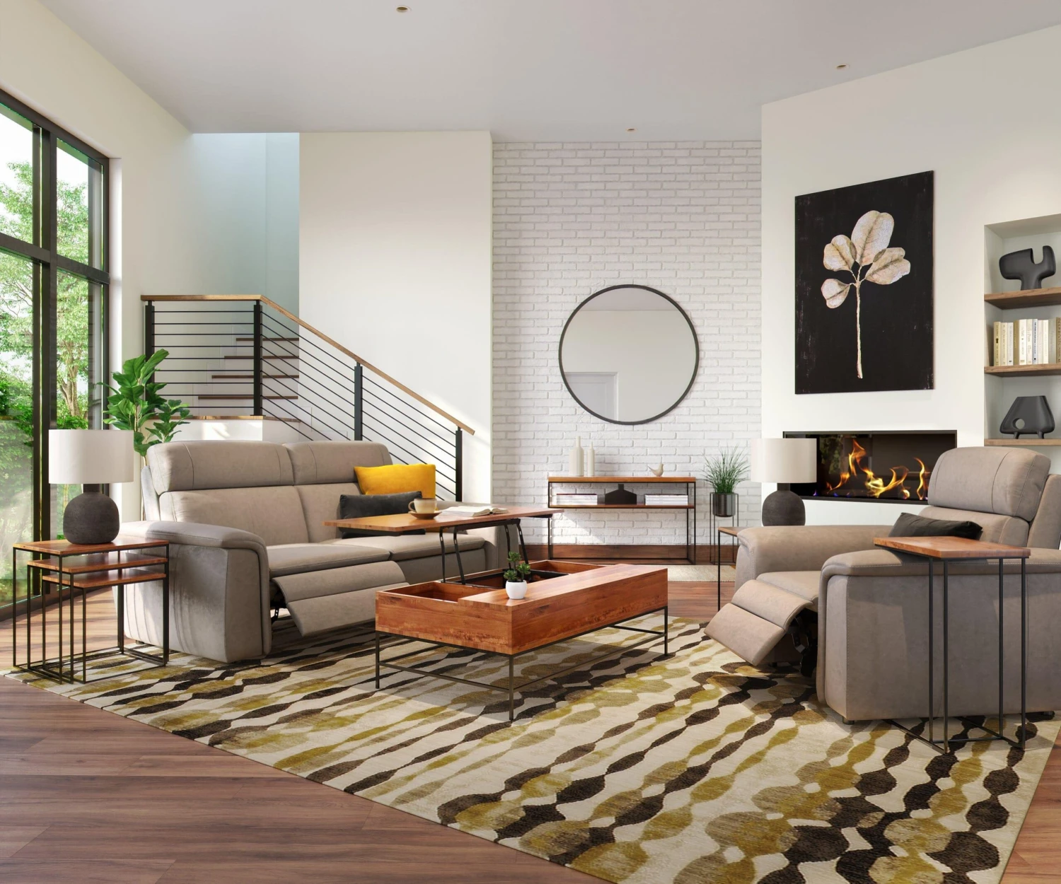 Leende Lift Top Storage Coffee Table 5 Leende Lift Top Storage Coffee Table - Image 3