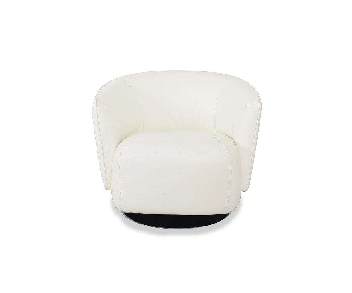 Elena Leather Swivel Chair 3 Elena Leather Swivel Chair