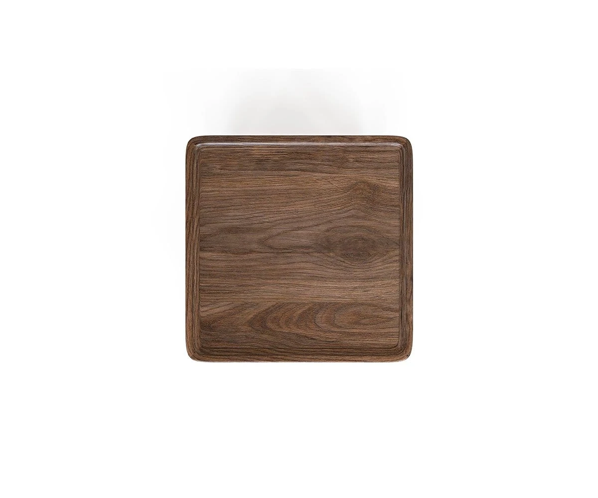 Haron End Table With Leather Shelf 6 Haron End Table With Leather Shelf - Image 4