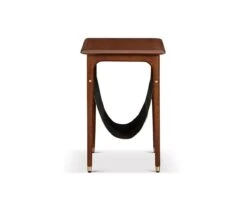 Hendrick End Table With Hanging Shelf