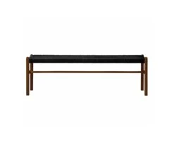 Raholt 56" Rope Bench - Walnut
