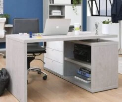 Sten 60" Desk With Storage Return 12 Sten 60" Desk With Storage Return -Quality Furniture Store STEN ColorEdit