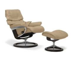 Stressless® Reno Recliner & Ottoman With Signature Base - Sand 23 Stressless® Reno Recliner & Ottoman With Signature Base - Sand -Quality Furniture Store aiUPu8NwSereIkNokzULoEJqdR0zaribceoRg60zuYk