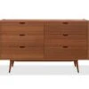 Bolig Double Dresser - Light Walnut Stain