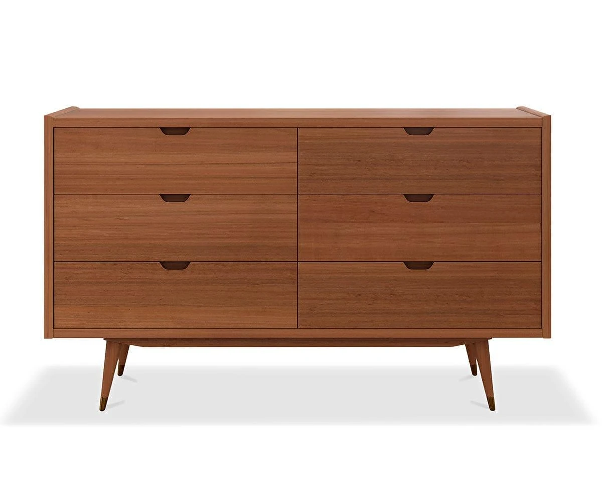 Bolig Double Dresser - Light Walnut Stain 3 Bolig Double Dresser - Light Walnut Stain