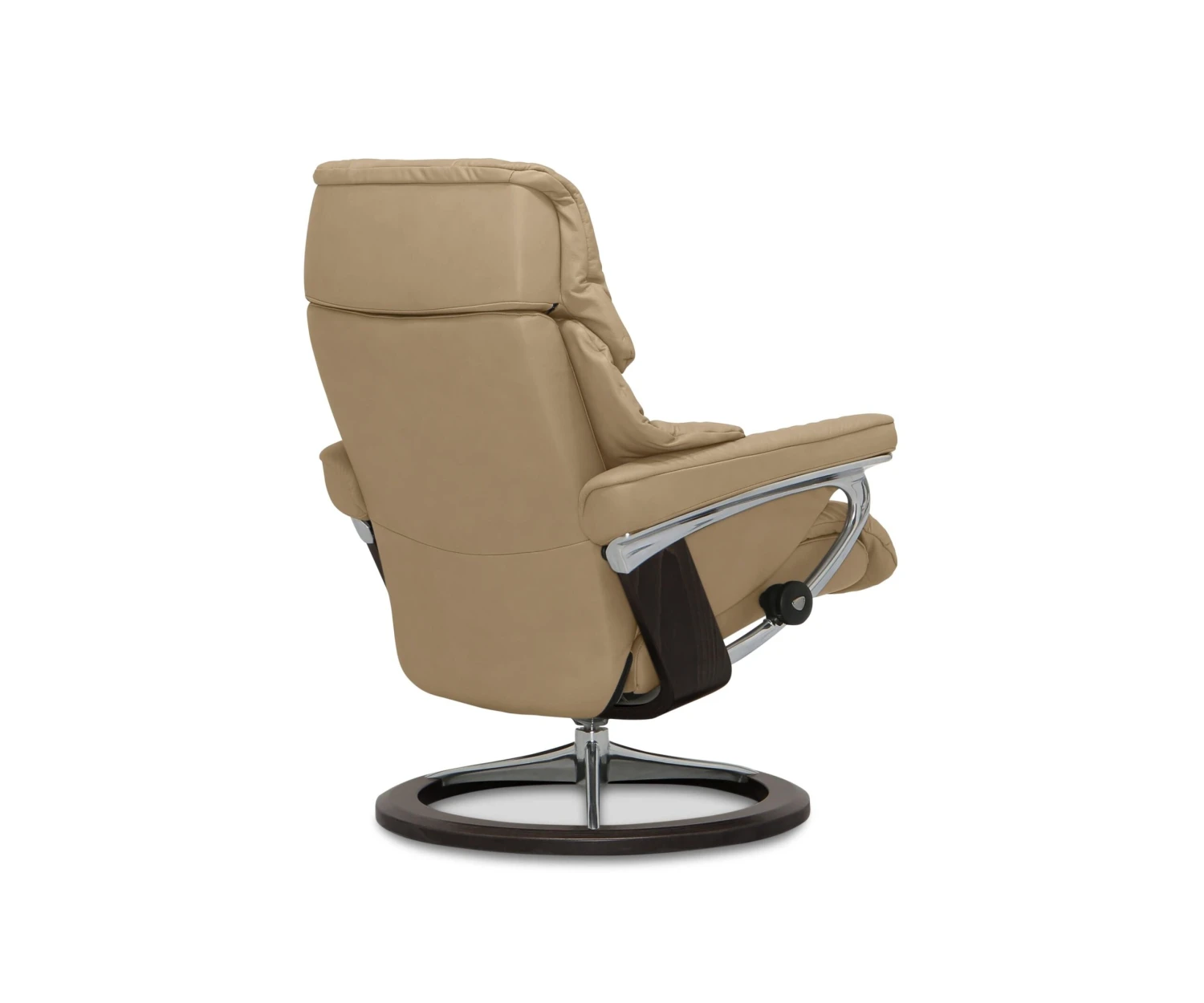 Stressless® Reno Recliner & Ottoman With Signature Base - Sand 9 Stressless® Reno Recliner & Ottoman With Signature Base - Sand - Image 7